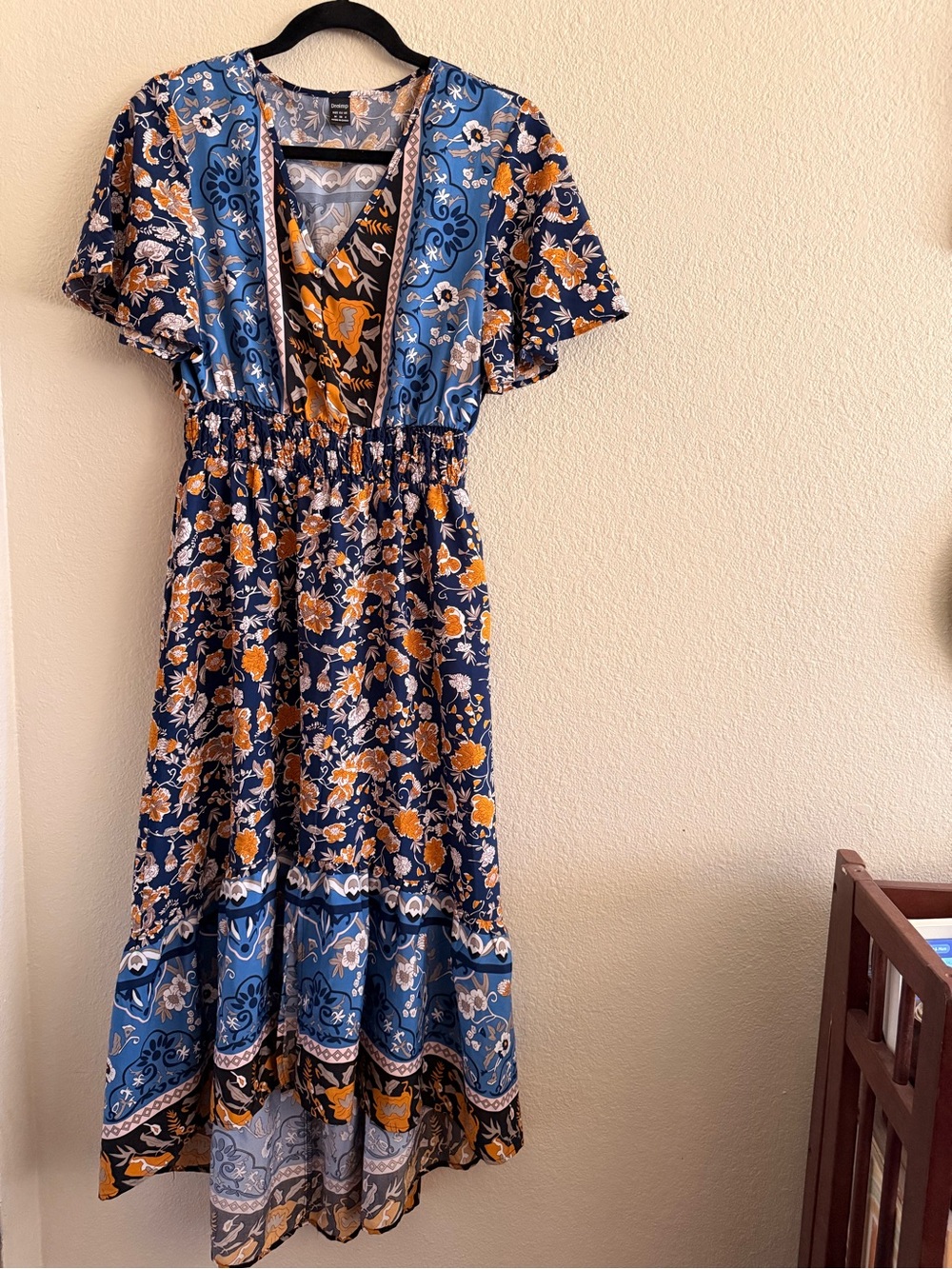 Boho Flutter Sleeve Dress